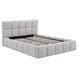 Кровать MEBEL ELITE MURACJA Boucle 140x200 см Серый