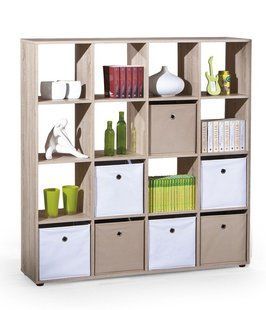 Стелаж Luini 16 Дуб Сонома 139x144 см HALMAR