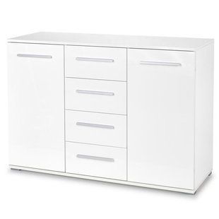 Комод Lima KM-4 Білий 116x40 см HALMAR