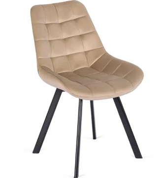 Стілець оксамитовий MEBEL ELITE RICK Velvet Бежевий
