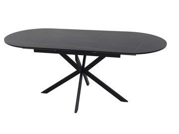 Стол раскладной Gaston Ceramic 140(180)x80 см Черный / Черный SIGNAL