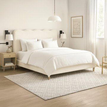 Кровать Mebel Elit IZMIR Boucle 180x200 см Кремовая