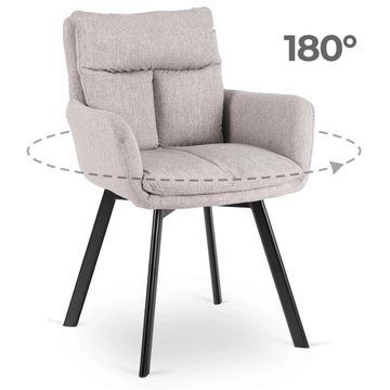 Обідній стілець поворотний MEBEL ELITE CORTADO Сірий