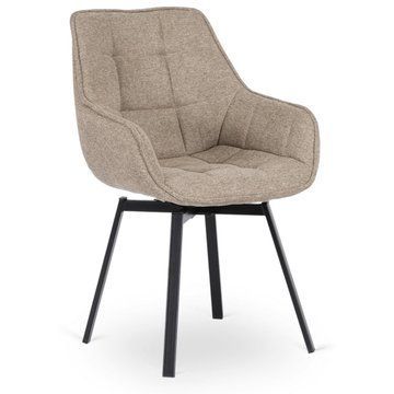 Обідній стілець поворотний MEBEL ELITE LUNA 2 Бежевий