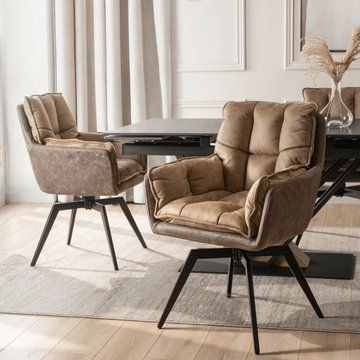 Стул поворотный MEBEL ELITE ISLA Коричневый