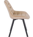 Стілець оксамитовий MEBEL ELITE RICK Velvet Бежевий