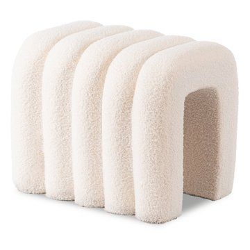 Пуф MEBEL ELITE PIKSEL Кремовый