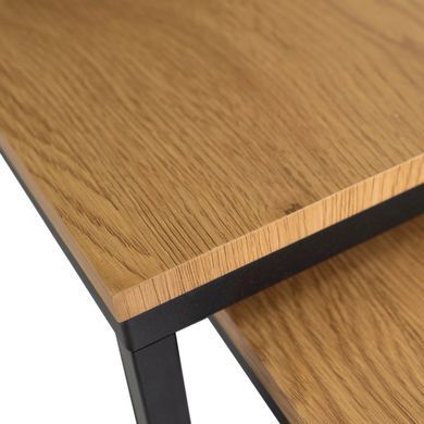 Комплект журнальних столів MEBEL ELITE CARMI 50*50 см Дуб золотий