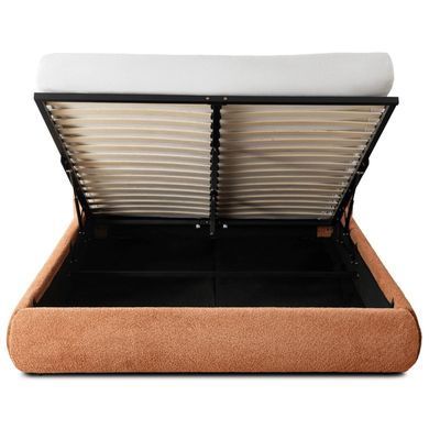 Ліжко MEBEL ELITE ROSSO Boucle 160x200 см Рудий