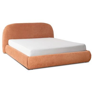 Ліжко MEBEL ELITE ROSSO Boucle 160x200 см Рудий