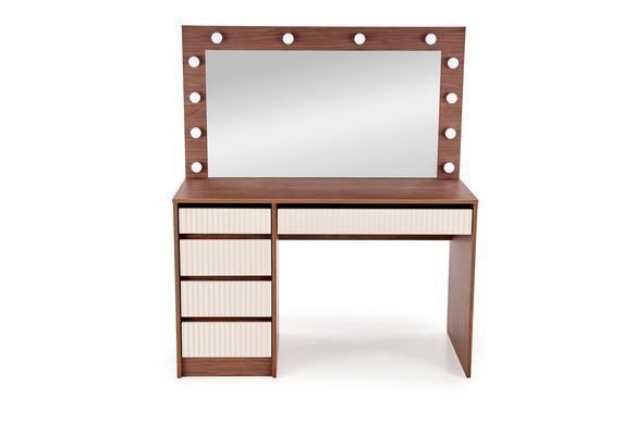 Туалетный столик HALMAR HOLLYWOOD-2 XL орех/кашемир