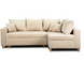 Кутовий диван оксамитовий MEBEL ELITE MARKUS Velvet 238 см бежевий (правий)