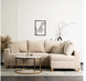 Кутовий диван оксамитовий MEBEL ELITE MARKUS Velvet 238 см бежевий (правий)