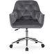 Кресло офисное поворотное бархатный MEBEL ELITE MONA Velvet Серый