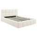 Ліжко MEBEL ELITE MURACJA Welur 160x200 см Кремовий