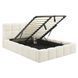 Ліжко MEBEL ELITE MURACJA Welur 160x200 см Кремовий
