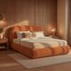Ліжко MEBEL ELITE ROSSO Boucle 160x200 см Рудий