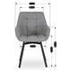 Обідній стілець поворотний MEBEL ELITE LUNA 2 Сірий