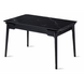 Стол INTARSIO BONN CERAMIC 130(180)*80 черный мат/черный каркас