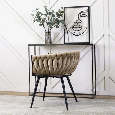 Стілець оксамитовий MEBEL ELITE EMPOLI Velvet Бежевий