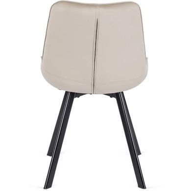 Стілець оксамитовий MEBEL ELITE RICK Velvet Кремовий