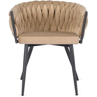 Стілець оксамитовий MEBEL ELITE EMPOLI Velvet Бежевий