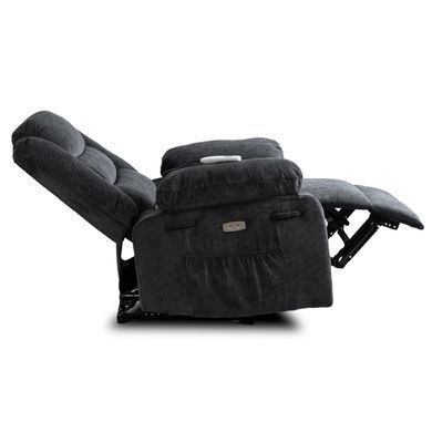 Кресло мягкое раскладное с реклайнером MEBEL ELITE JASPER Черный