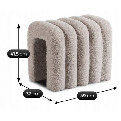 Пуф MEBEL ELITE PIKSEL Серый