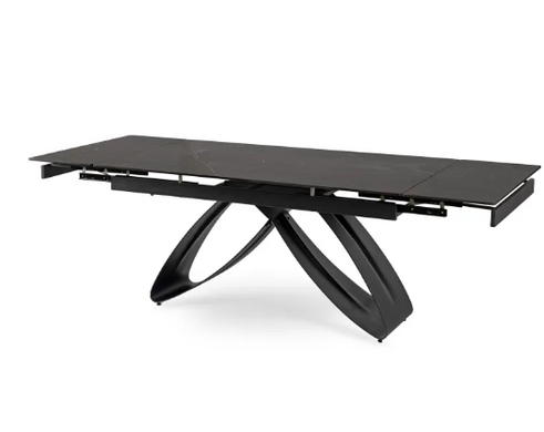 Стіл розкладний MEBEL ELITE LUIGI 160-240 смх91 см Чорний мармур