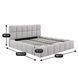 Кровать MEBEL ELITE MURACJA Boucle 160x200 см Серый