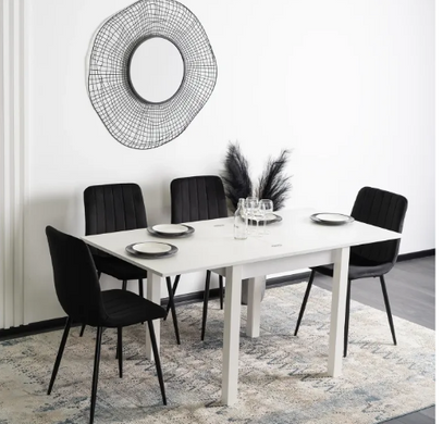 Стол раскладной MEBEL ELITE MAX 80-160х80 см белый