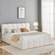 Кровать MEBEL ELITE MURACJA Boucle 160x200 см Кремовая