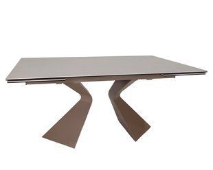 Стіл LAURA CERAMIC 160(240)*90 бежевий мат/бежевий