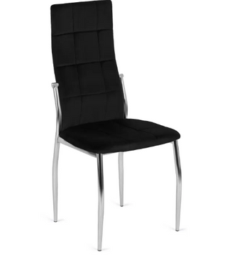 Стілець оксамитовий MEBEL ELITE MOLLY Velvet Чорний