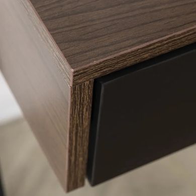 Письменный стол MEBEL ELITE CASS 120 см коричневый / черный