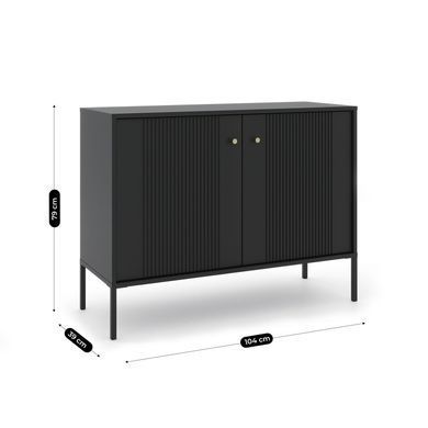Комод MEBEL ELITE SOFT Черный