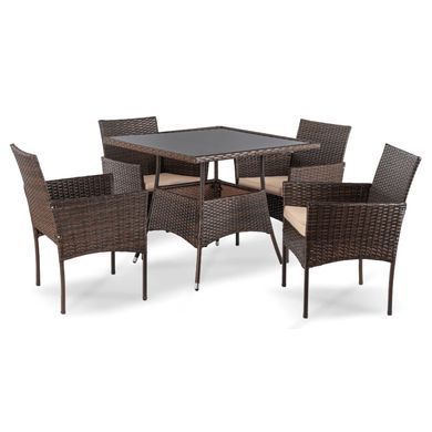 Комплект садових меблів MEBEL ELITE MORADO Коричневий