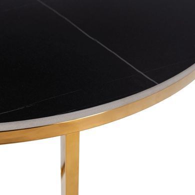 Журнальный стол MEBEL ELITE MARINE Marmur 80*80 см Черный