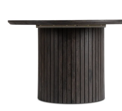 Стіл круглий розкладний MEBEL ELITE CHARLES 120-160х120 см Чорний