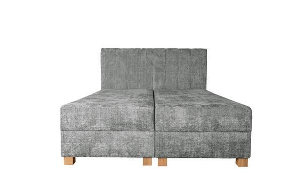 Кровать HALMAR LARGO со встроенным матрасом и подъемным механизмом 160x200см серый