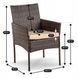 Комплект садових меблів MEBEL ELITE MORADO Коричневий