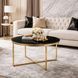 Журнальный стол MEBEL ELITE MARINE Marmur 80*80 см Черный