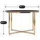 Журнальный стол MEBEL ELITE MARINE Marmur 80*80 см Черный