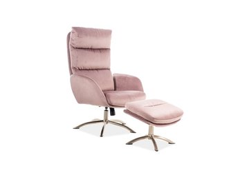 Крісло Monroe Velvet Рожевий 110 х 68 см SIGNAL