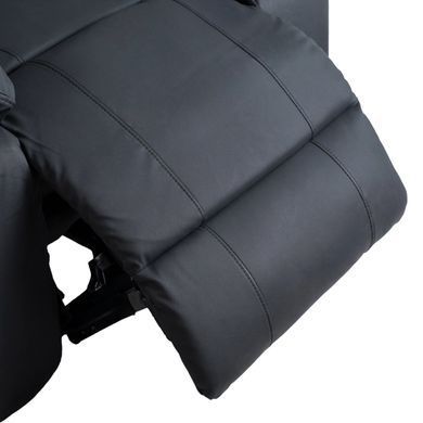 Крісло м'яке розкладне масажне з реклайнером MEBEL ELITE JASPER 2 Чорний