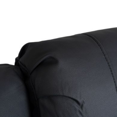 Крісло м'яке розкладне масажне з реклайнером MEBEL ELITE JASPER 2 Чорний