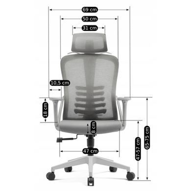 Офісне крісло MEBEL ELITE JULIET Сірий