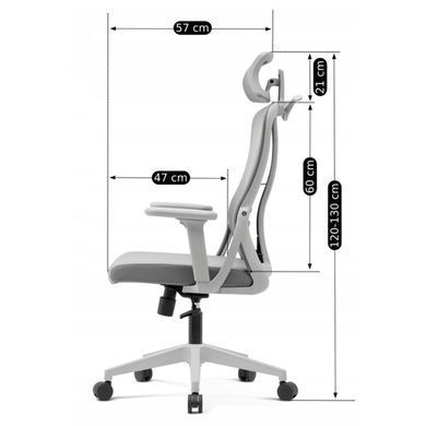 Офісне крісло MEBEL ELITE JULIET Сірий