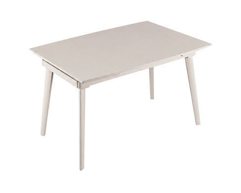 Стол LORIAN CERAMIC 120(180)*80 белый/кашемир