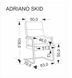 Крісло офісне ADRIANO SKID Чорний HALMAR